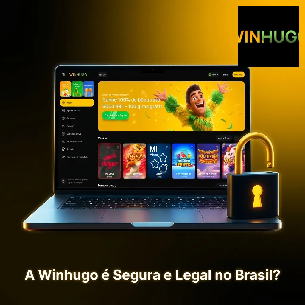 Winhugo é segura e legal no Brasil com licença internacional, criptografia SSL e práticas de jogo responsável