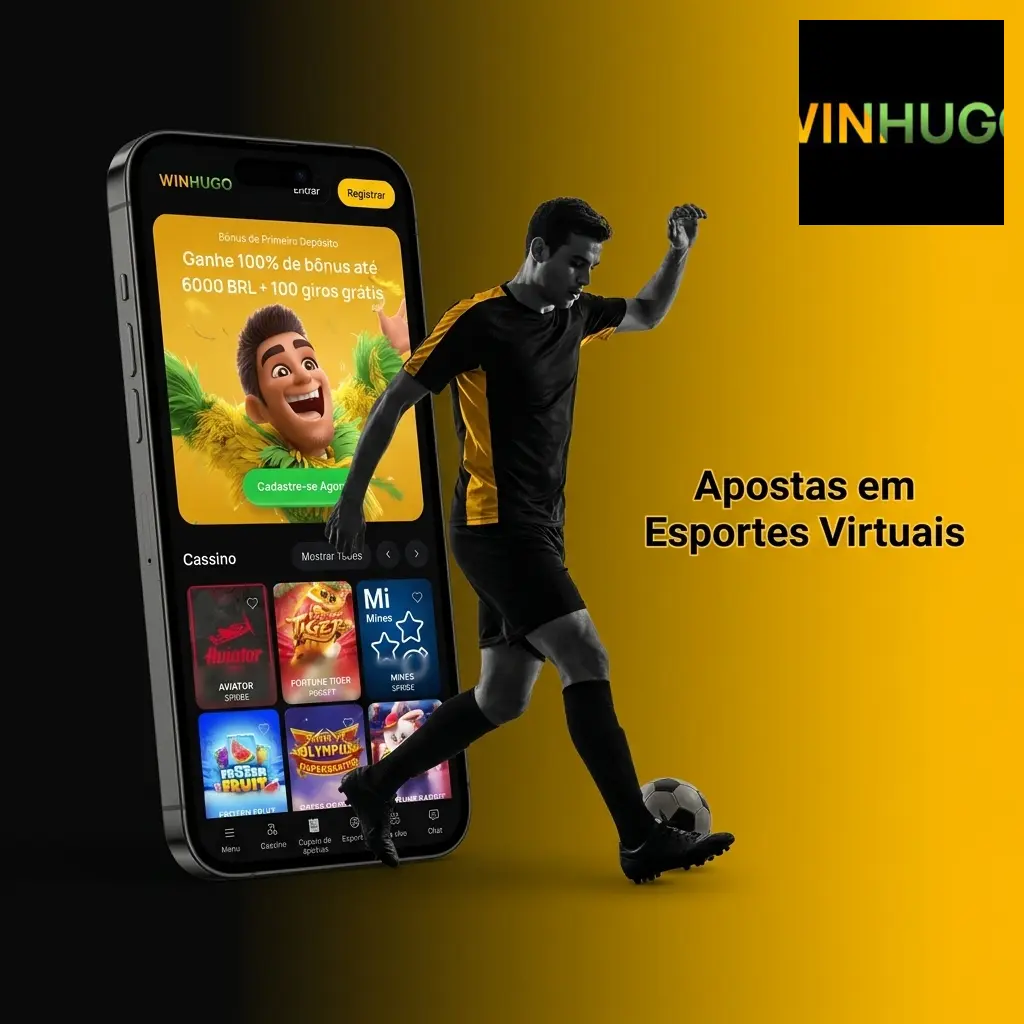 Apostas em esportes virtuais simulados por computador, disponíveis 24h, incluindo futebol, tênis e basquete virtual