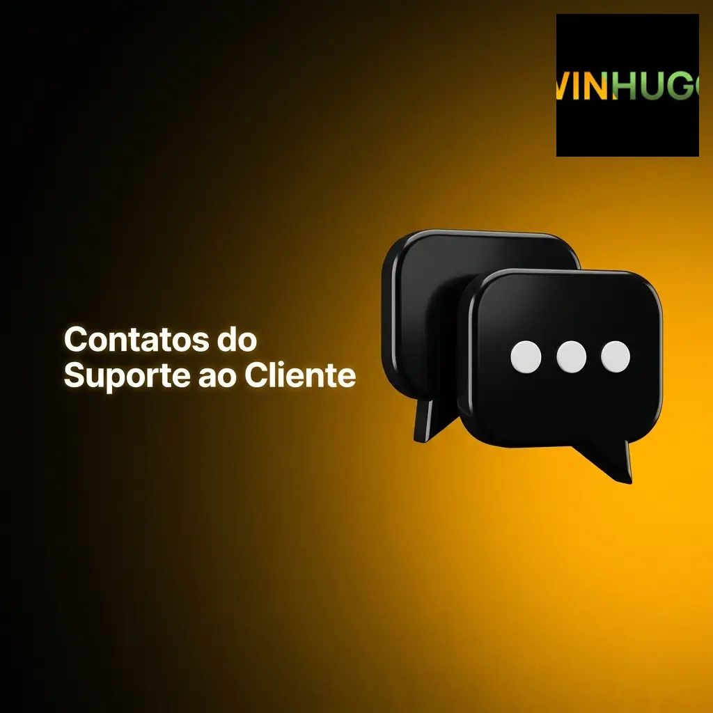 Canais de suporte ao cliente Winhugo: chat ao vivo 24/7, e-mail e central de ajuda para pagamentos