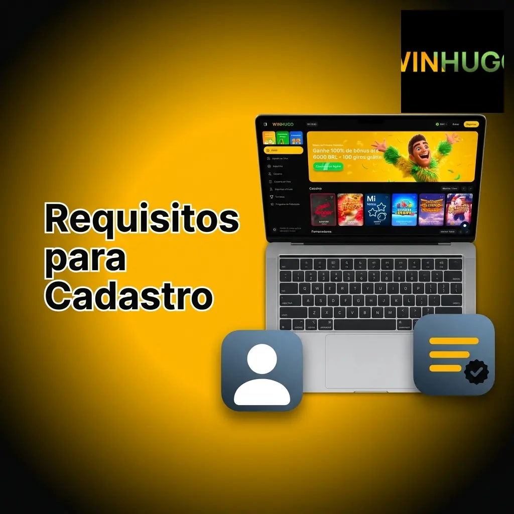 Requisitos para cadastro no Winhugo: idade mínima, dados pessoais e documentos válidos para registro seguro